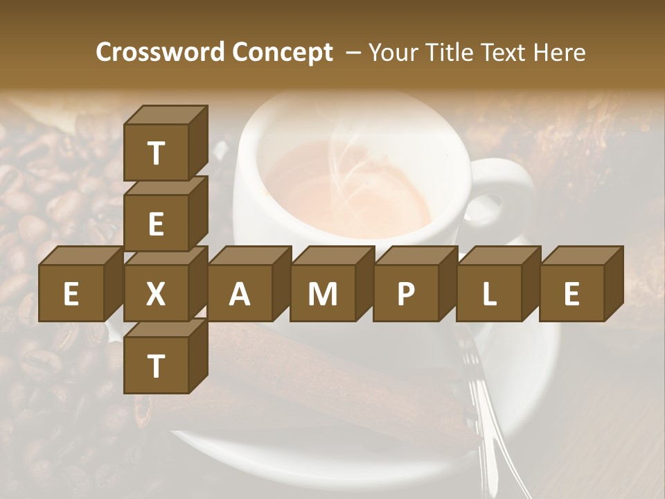 Bars Italian Cappuccino PowerPoint Template