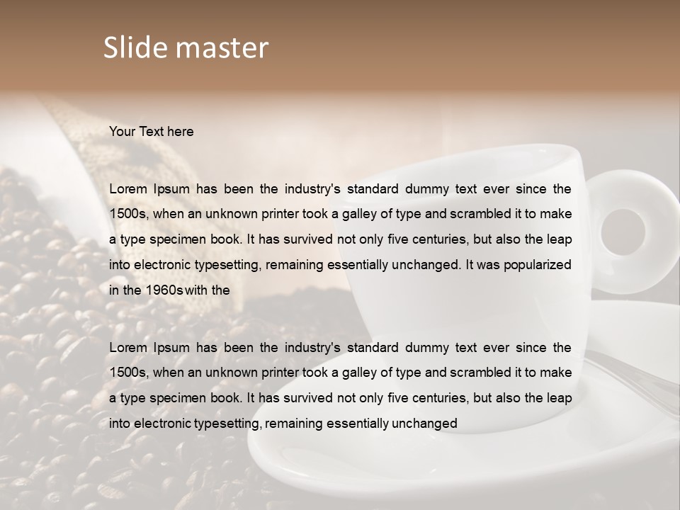 Cafe Class Beauty PowerPoint Template