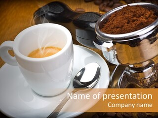 Roast Roasted Machine PowerPoint Template