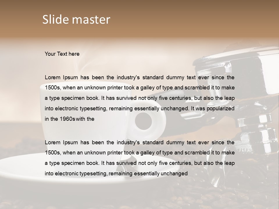 Mild Black Espresso PowerPoint Template