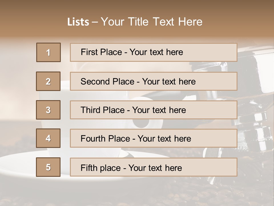 Mild Black Espresso PowerPoint Template