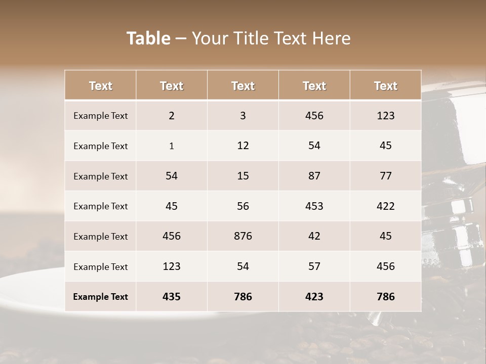 Mild Black Espresso PowerPoint Template
