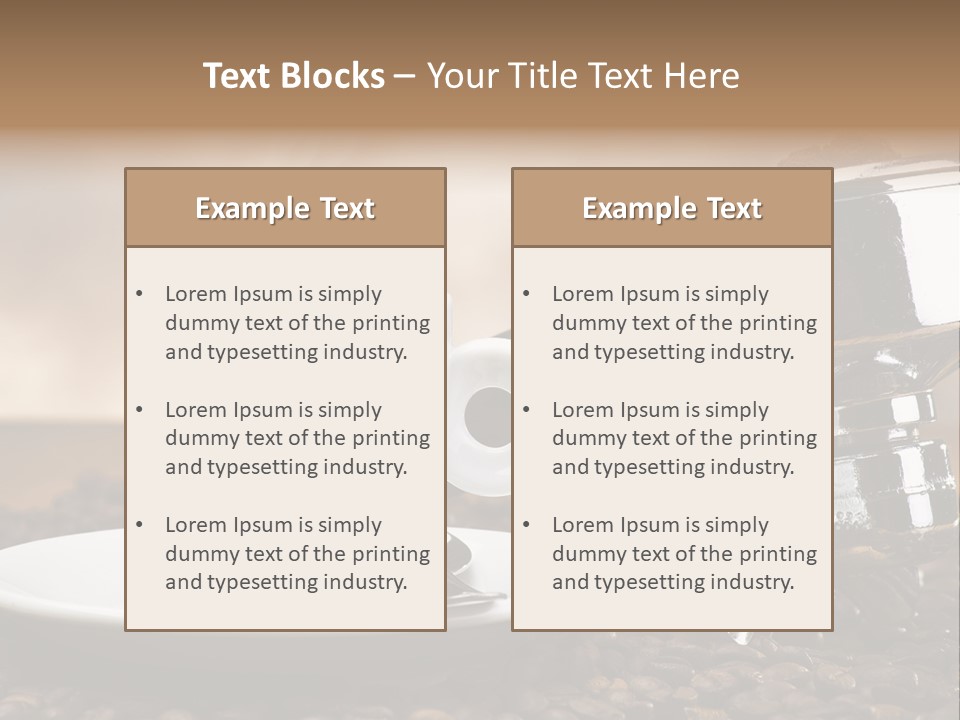 Mild Black Espresso PowerPoint Template