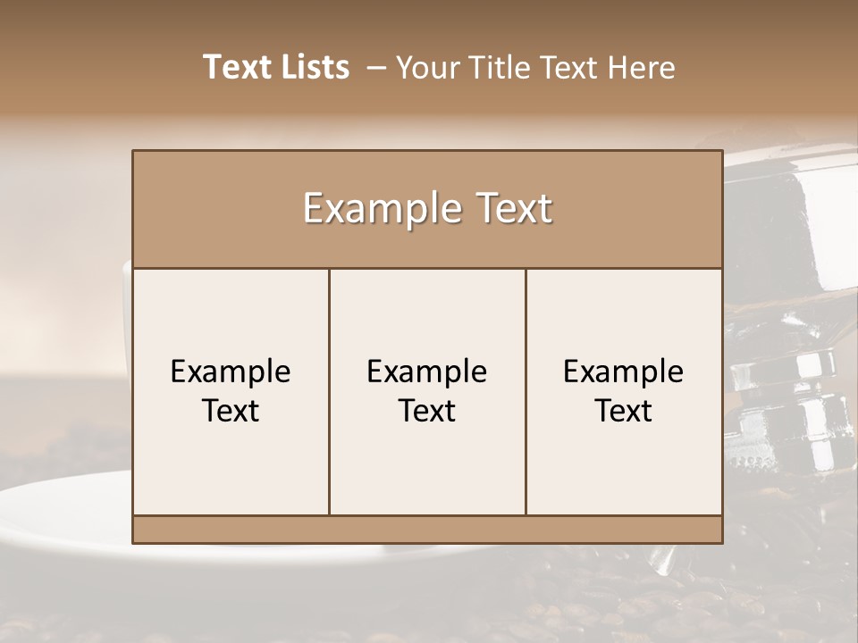 Mild Black Espresso PowerPoint Template
