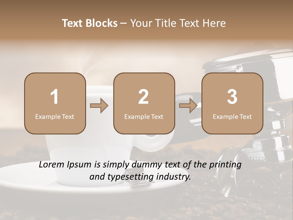 Mild Black Espresso PowerPoint Template