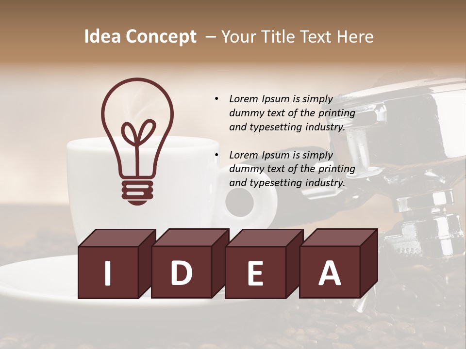 Mild Black Espresso PowerPoint Template