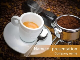 Grouphead Cup Mild PowerPoint Template