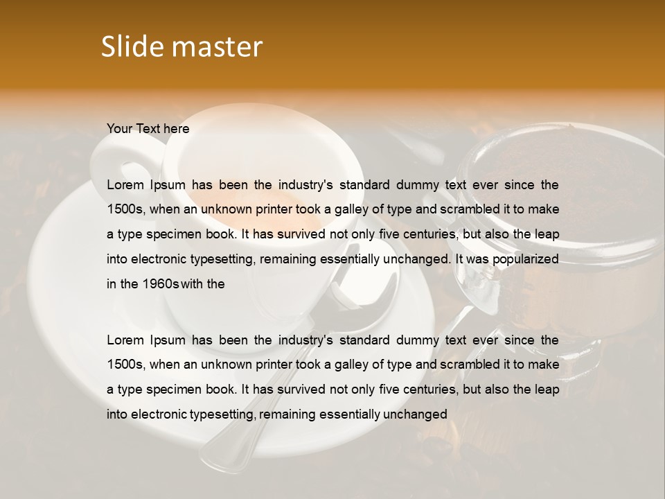 Grouphead Cup Mild PowerPoint Template