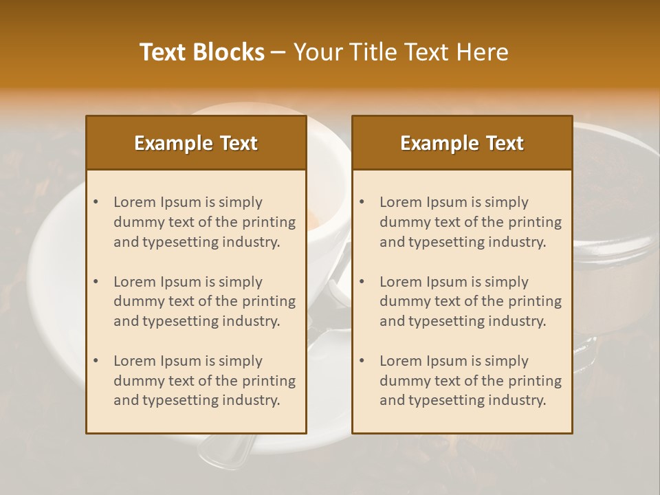Grouphead Cup Mild PowerPoint Template