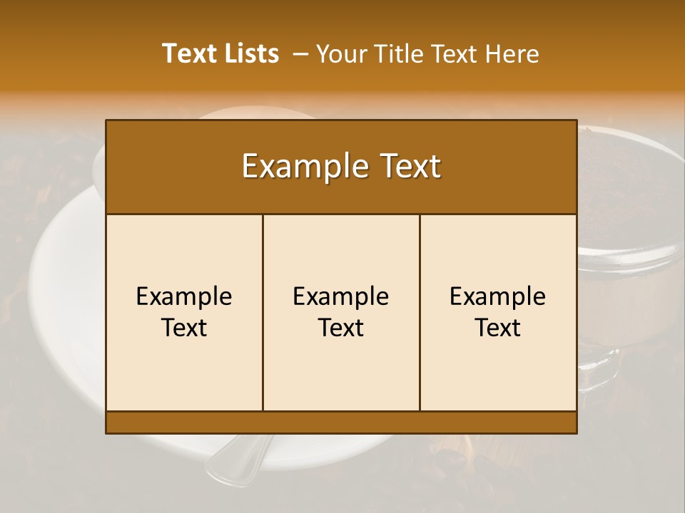 Grouphead Cup Mild PowerPoint Template