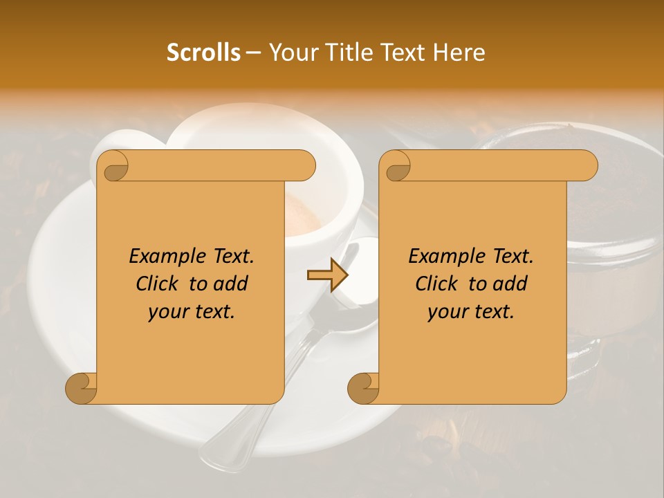 Grouphead Cup Mild PowerPoint Template