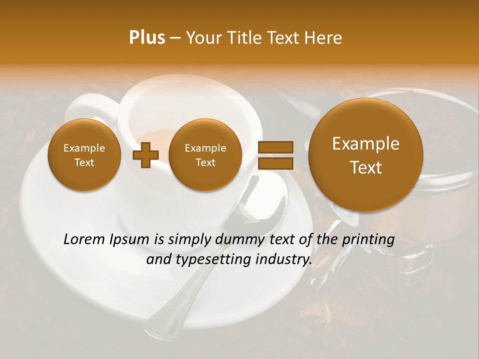Grouphead Cup Mild PowerPoint Template