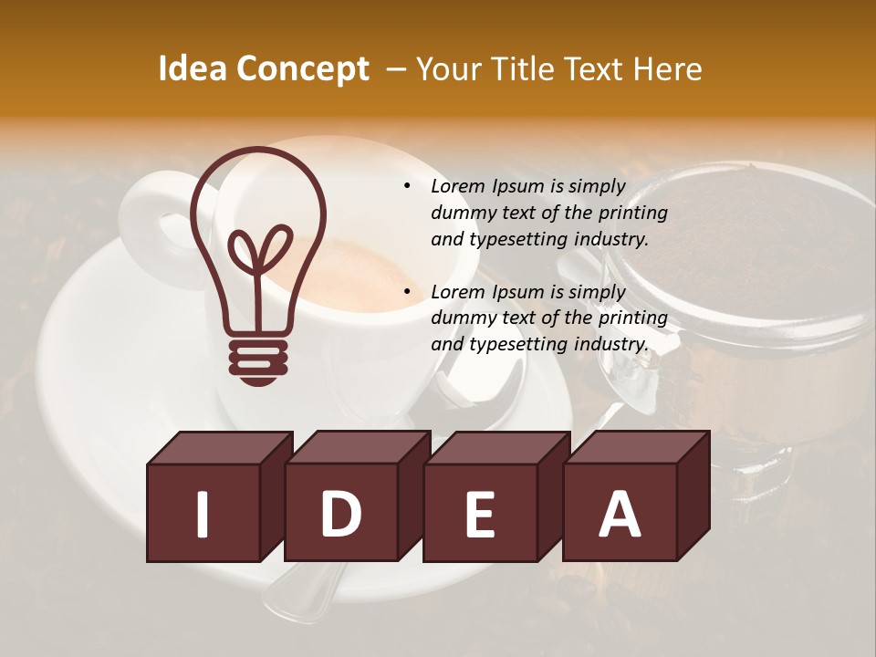 Grouphead Cup Mild PowerPoint Template