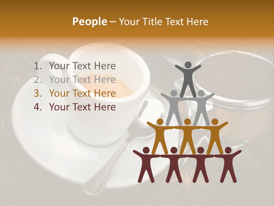 Grouphead Cup Mild PowerPoint Template
