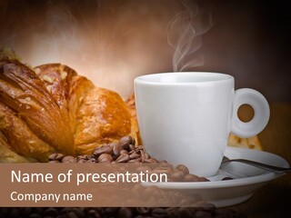 Exposure Coffee Cup Breakfast PowerPoint Template