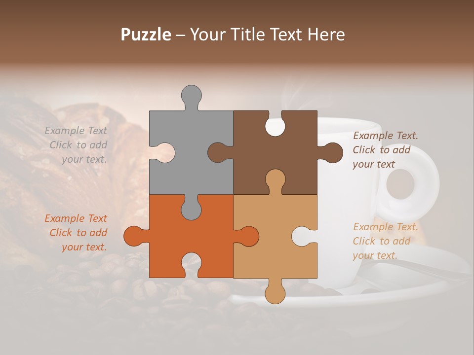 Exposure Coffee Cup Breakfast PowerPoint Template