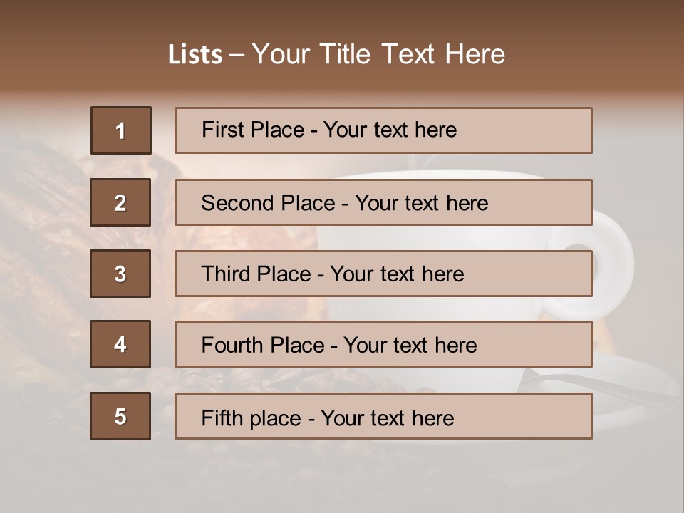 Exposure Coffee Cup Breakfast PowerPoint Template