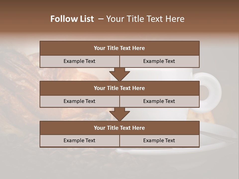 Exposure Coffee Cup Breakfast PowerPoint Template