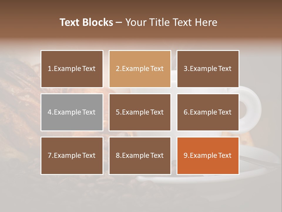 Exposure Coffee Cup Breakfast PowerPoint Template