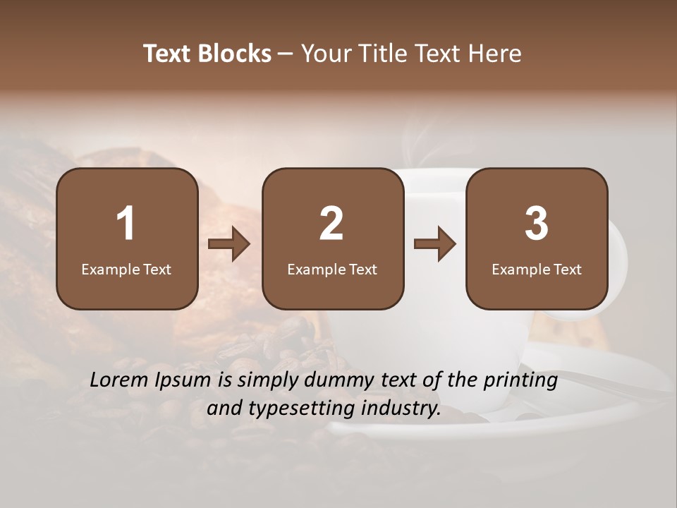 Exposure Coffee Cup Breakfast PowerPoint Template