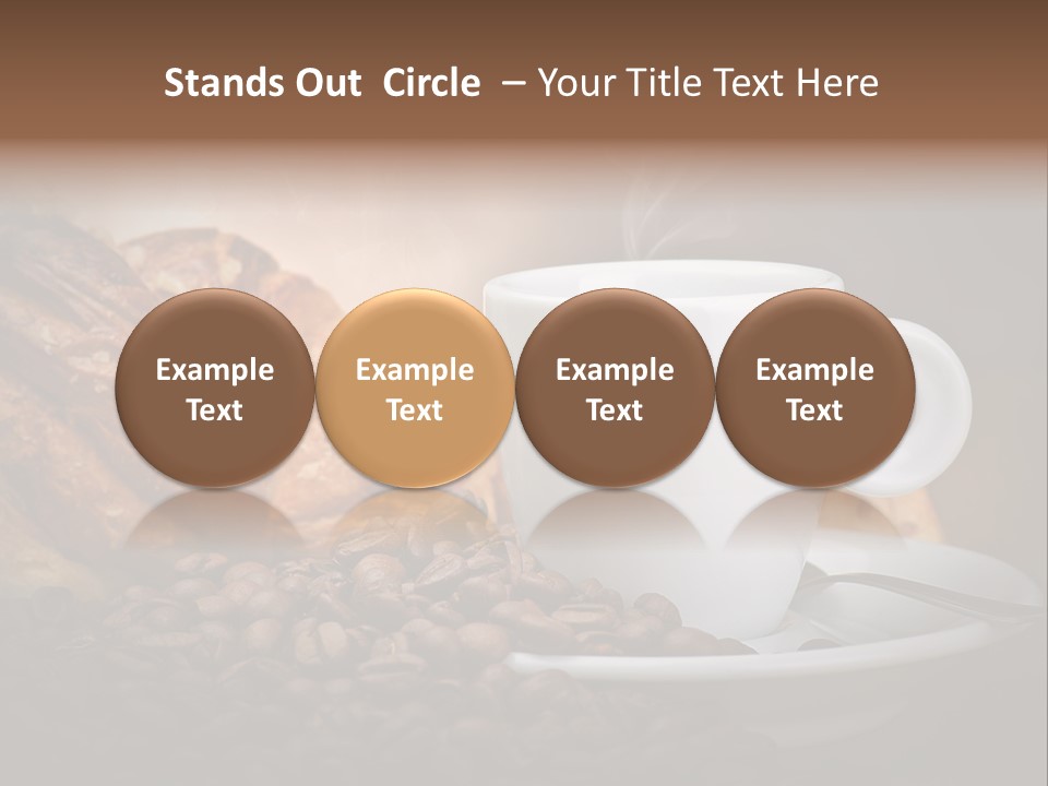 Exposure Coffee Cup Breakfast PowerPoint Template