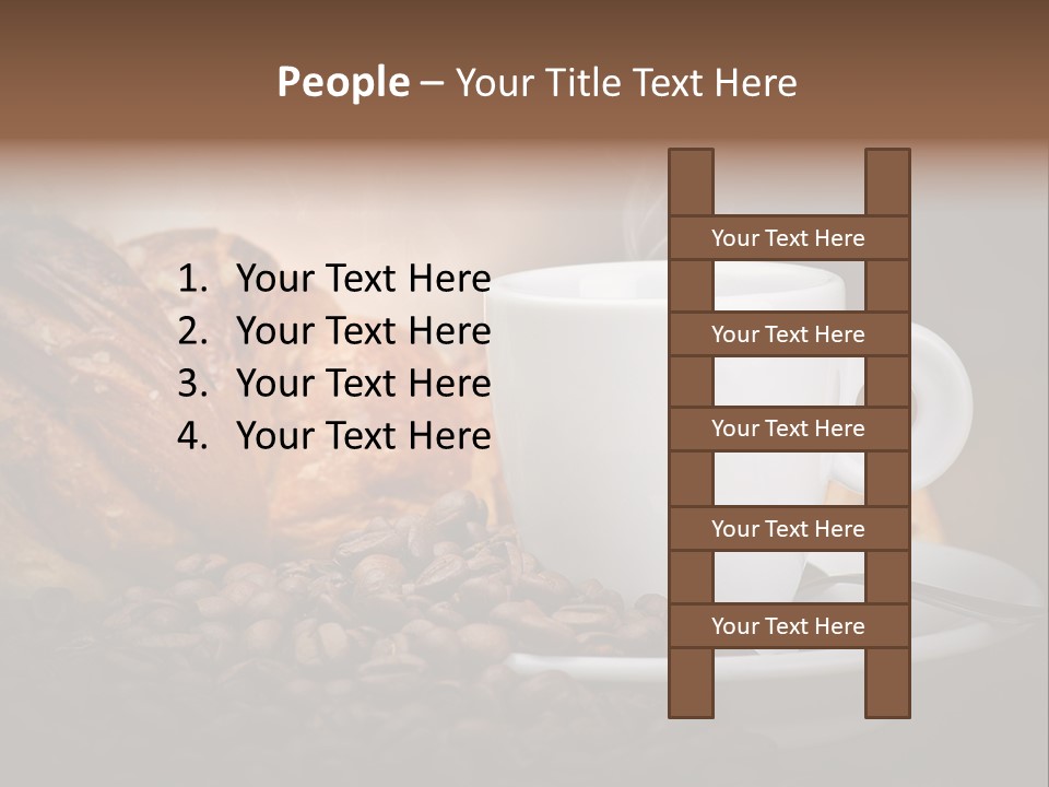 Exposure Coffee Cup Breakfast PowerPoint Template