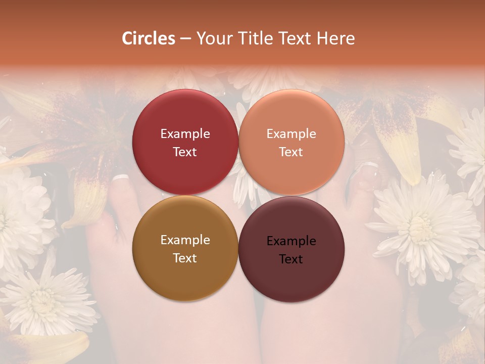 Ankle Female Wood PowerPoint Template