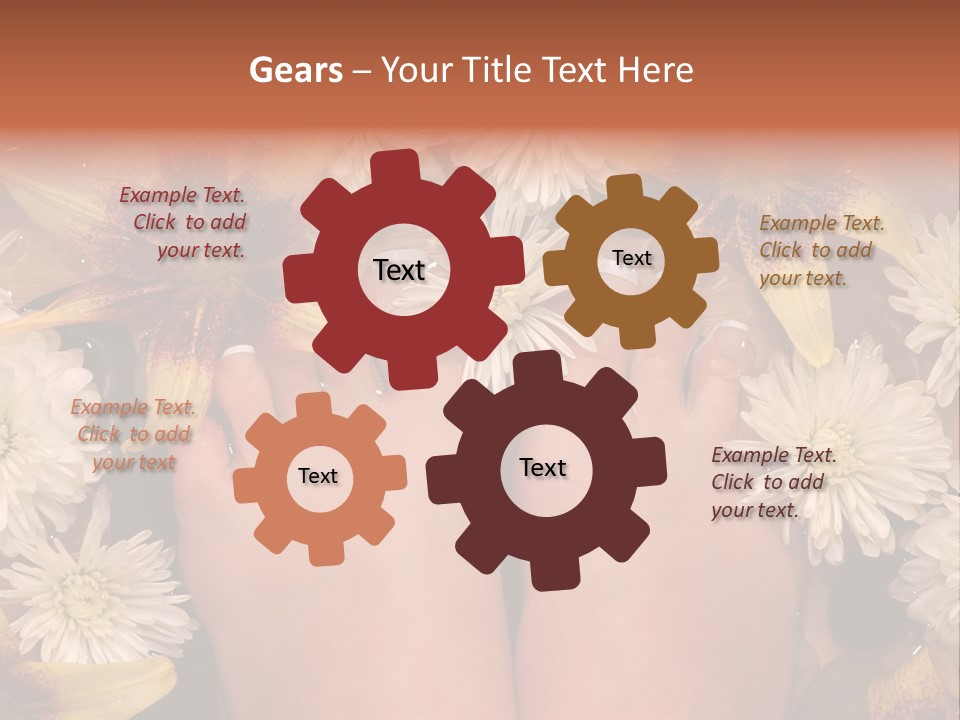 Ankle Female Wood PowerPoint Template