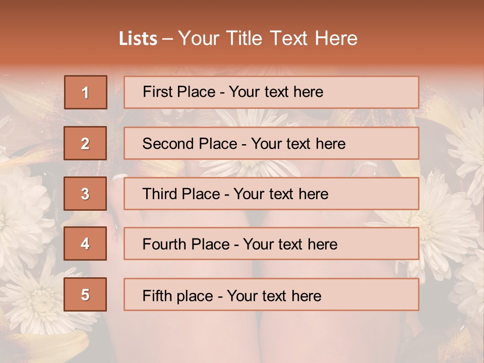 Ankle Female Wood PowerPoint Template