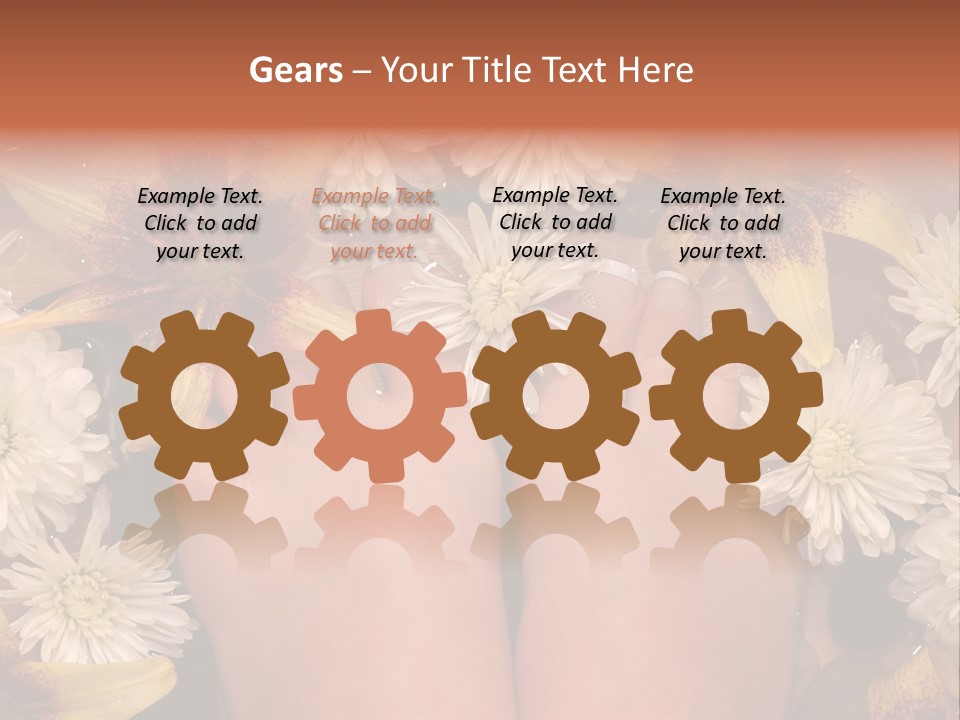 Ankle Female Wood PowerPoint Template