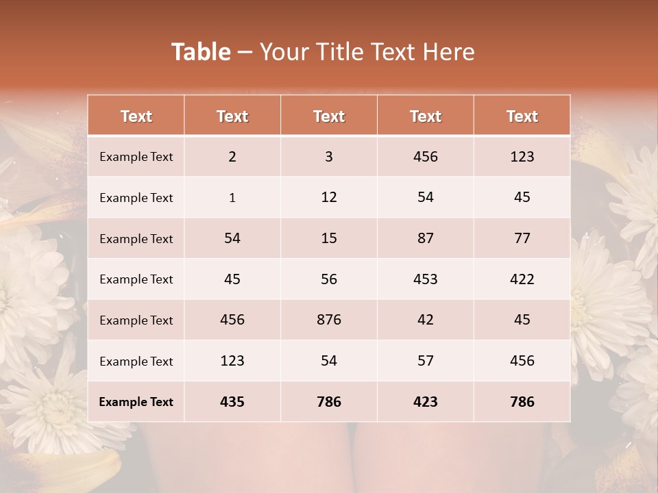 Ankle Female Wood PowerPoint Template