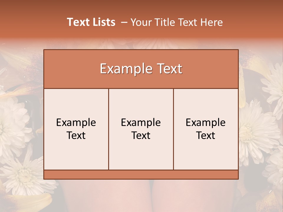 Ankle Female Wood PowerPoint Template