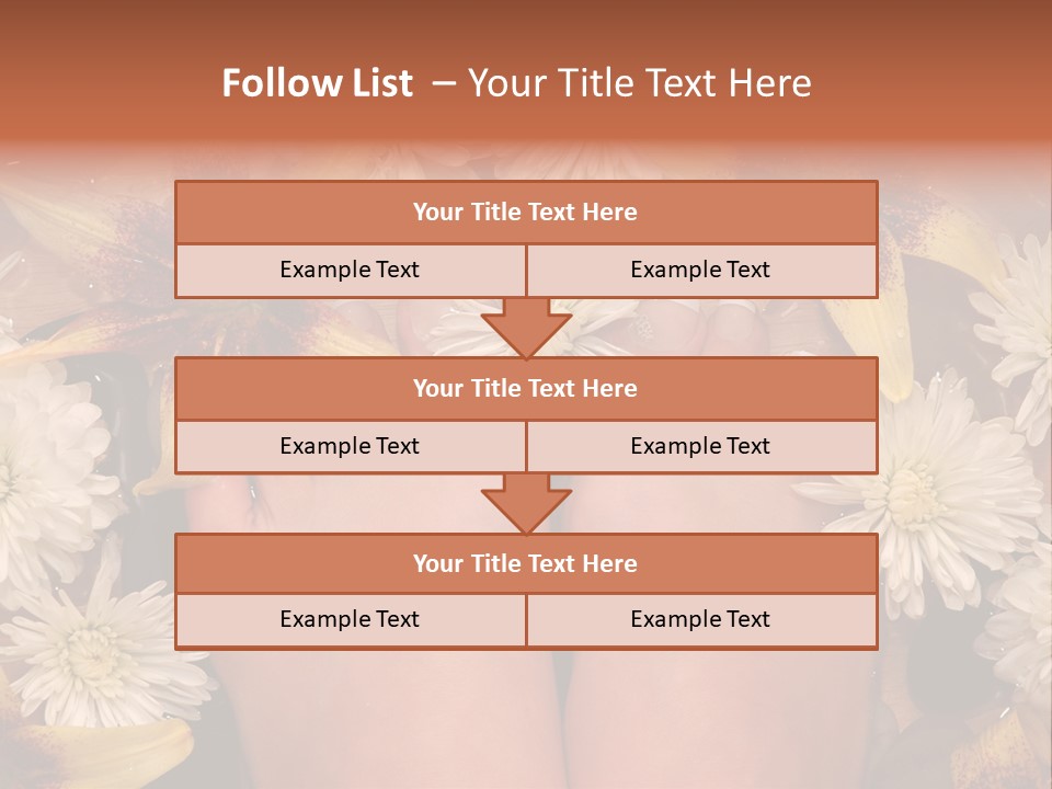 Ankle Female Wood PowerPoint Template