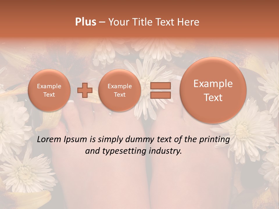 Ankle Female Wood PowerPoint Template