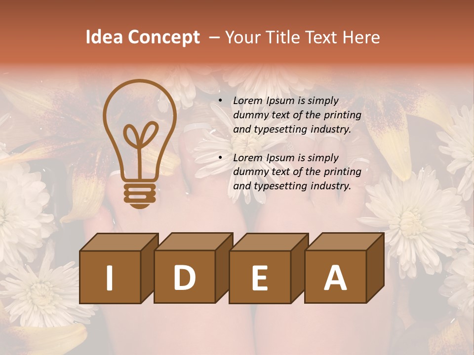 Ankle Female Wood PowerPoint Template