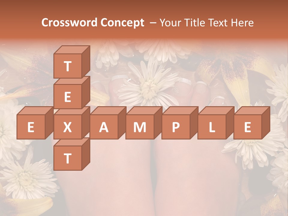 Ankle Female Wood PowerPoint Template