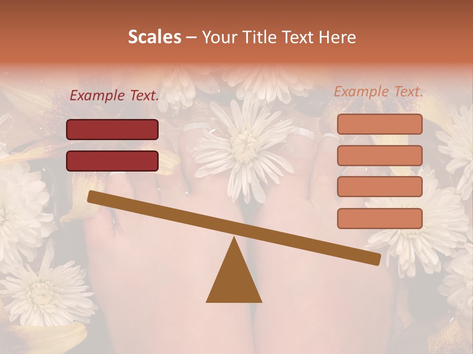 Ankle Female Wood PowerPoint Template