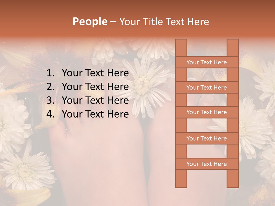 Ankle Female Wood PowerPoint Template