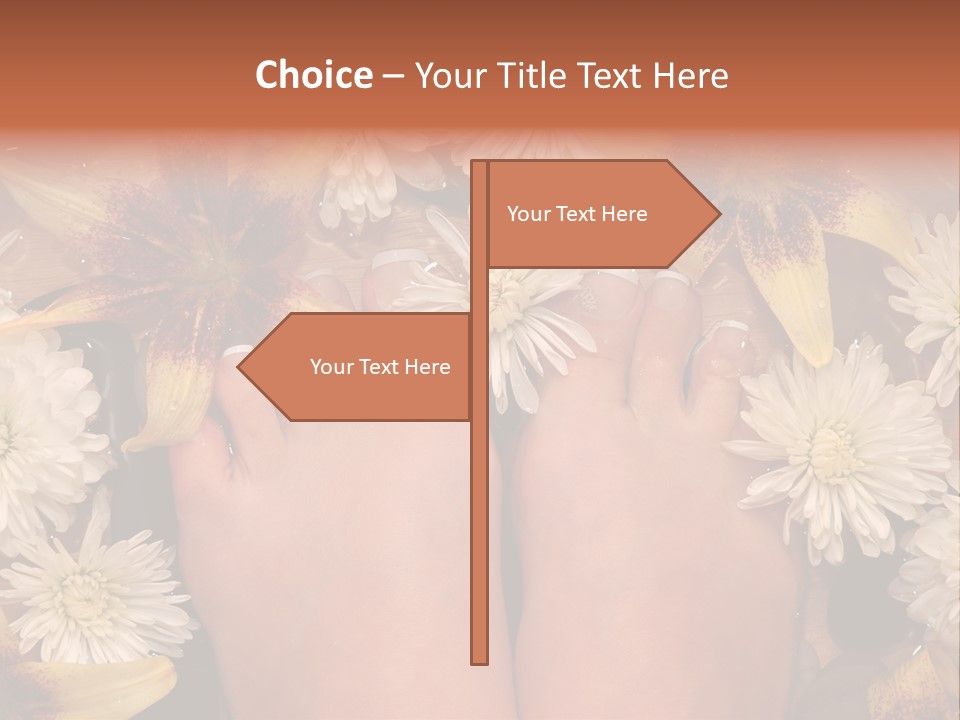 Ankle Female Wood PowerPoint Template