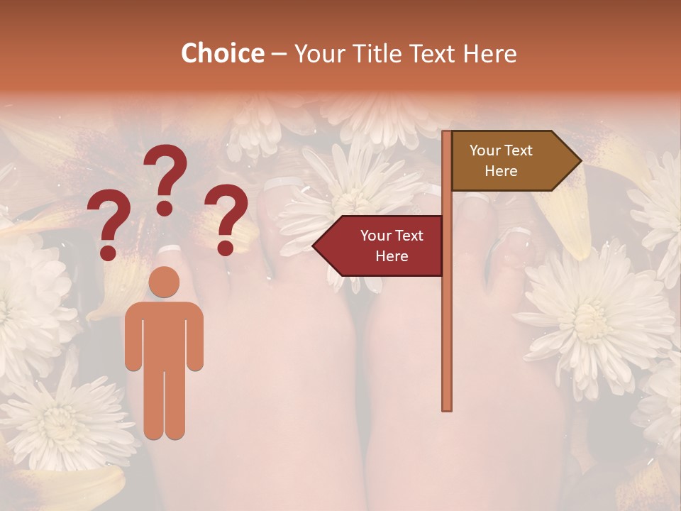 Ankle Female Wood PowerPoint Template