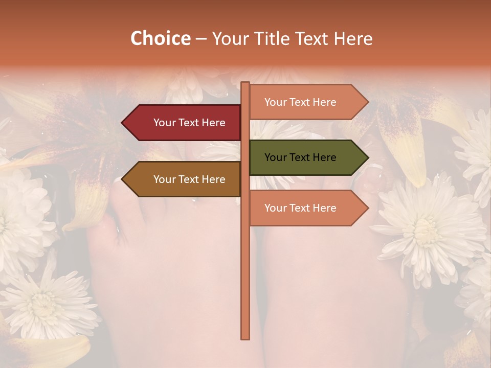 Ankle Female Wood PowerPoint Template