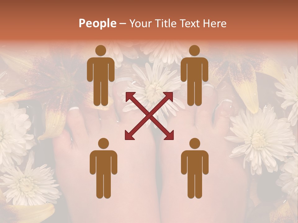 Ankle Female Wood PowerPoint Template