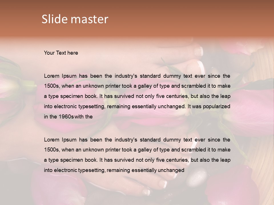 Fragrant Petal Beauty PowerPoint Template