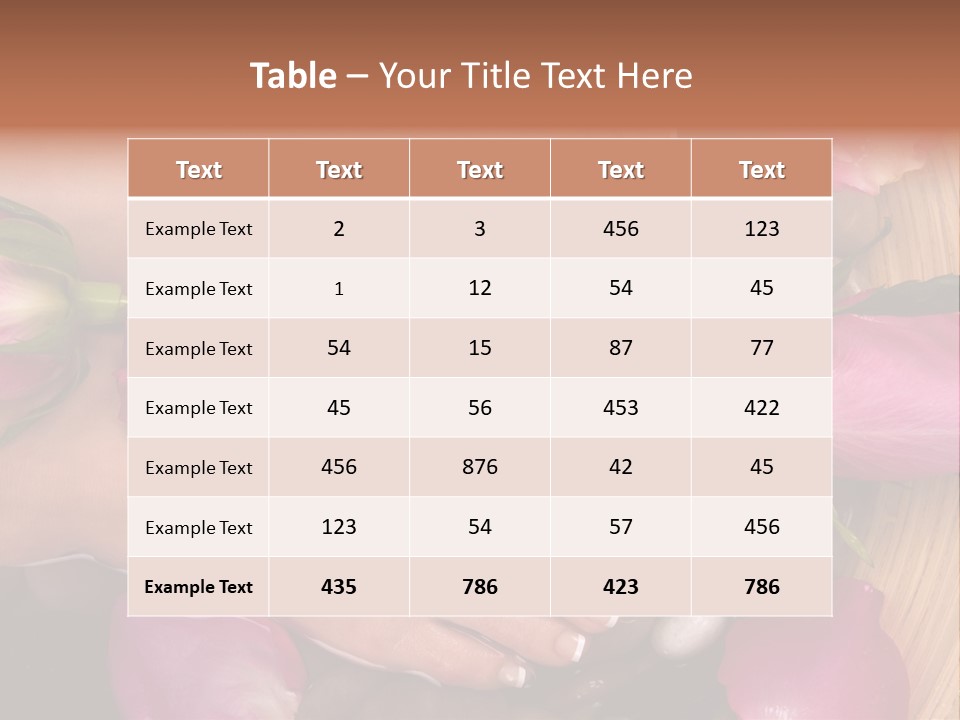 Fragrant Petal Beauty PowerPoint Template