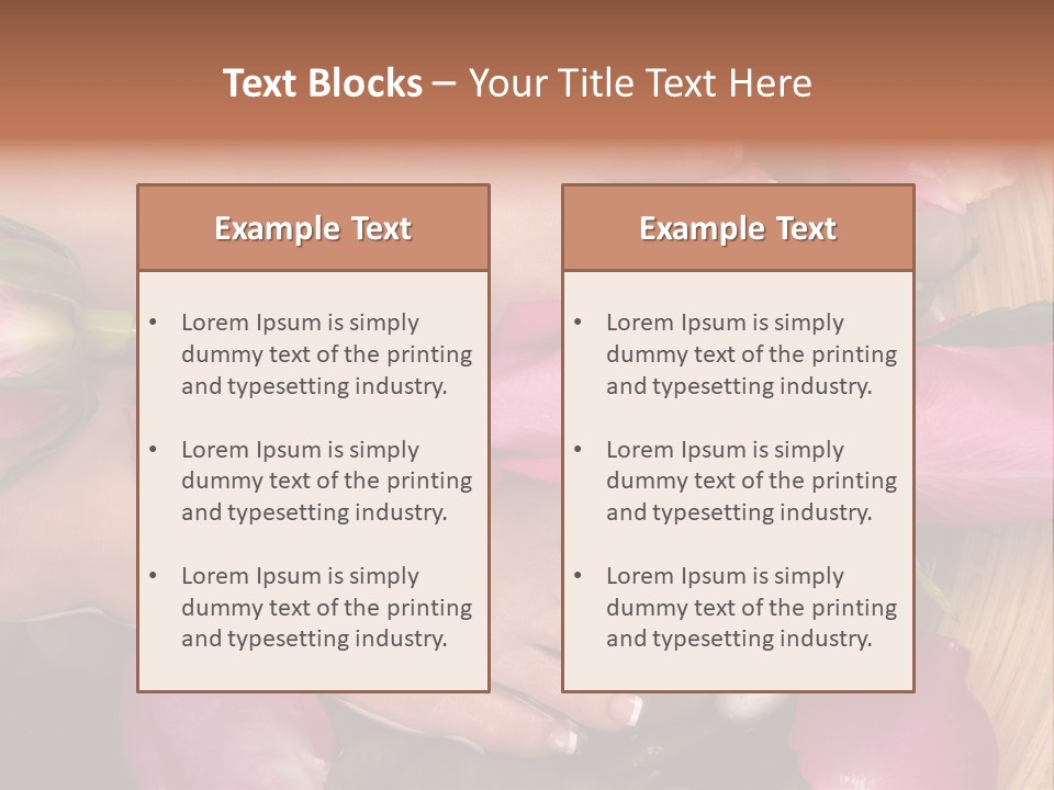 Fragrant Petal Beauty PowerPoint Template