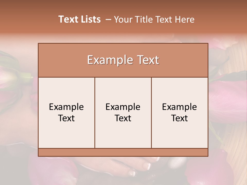 Fragrant Petal Beauty PowerPoint Template