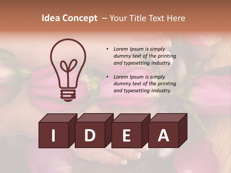 Fragrant Petal Beauty PowerPoint Template