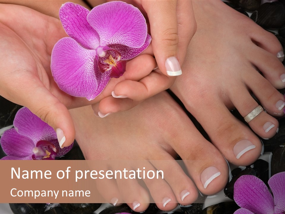 Hand Salon Foot PowerPoint Template