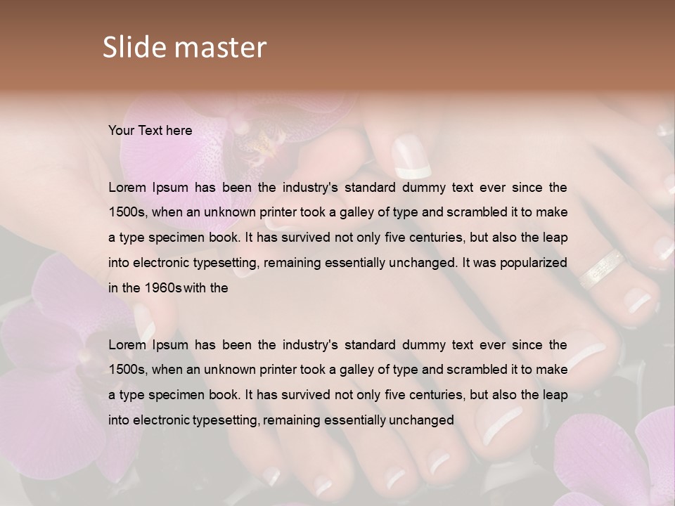 Hand Salon Foot PowerPoint Template