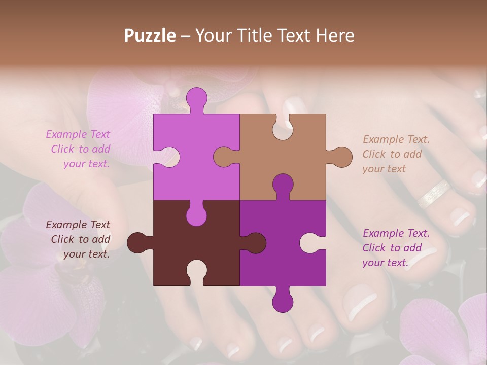 Hand Salon Foot PowerPoint Template